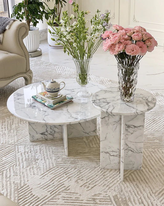 Elevate Your Living Room with a Unique Marble Top Coffee Table