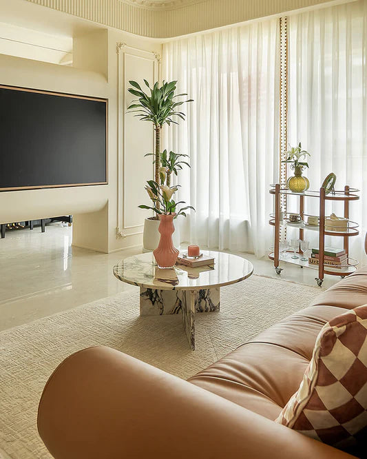 Enhance Your Home's Elegance with a Vintage Marble Coffee Table