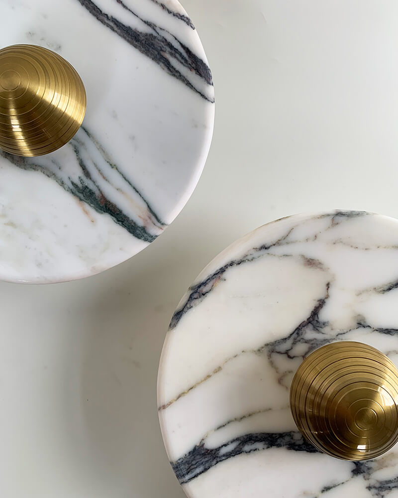 Aurora - Calacatta Viola Marble Wall Lamp