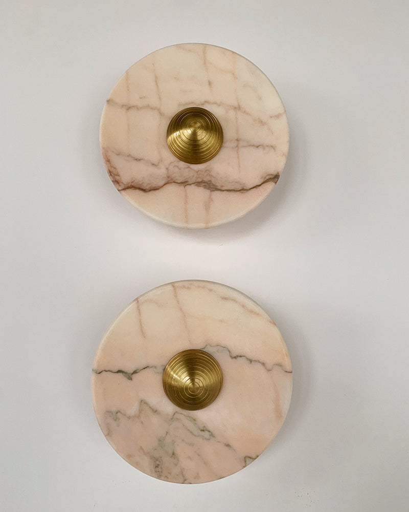 Aurora - Rosso Portugal Marble Wall Lamp