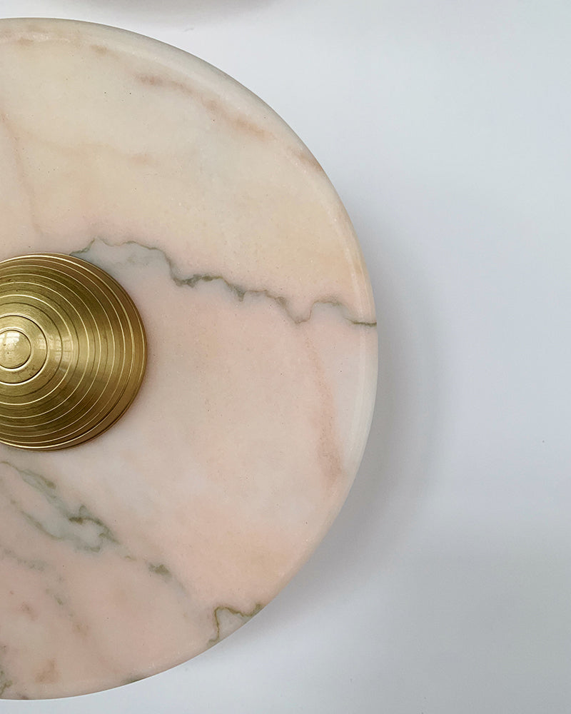 Aurora - Rosso Portugal Marble Wall Lamp