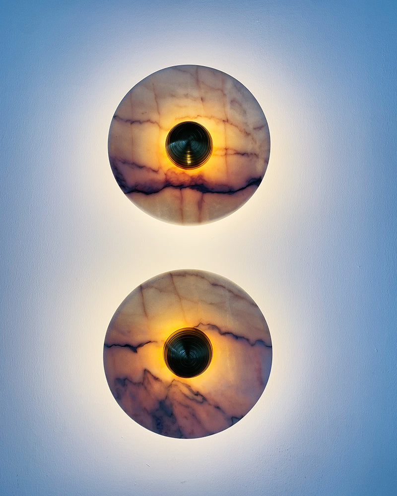 Aurora - Rosso Portugal Marble Wall Lamp