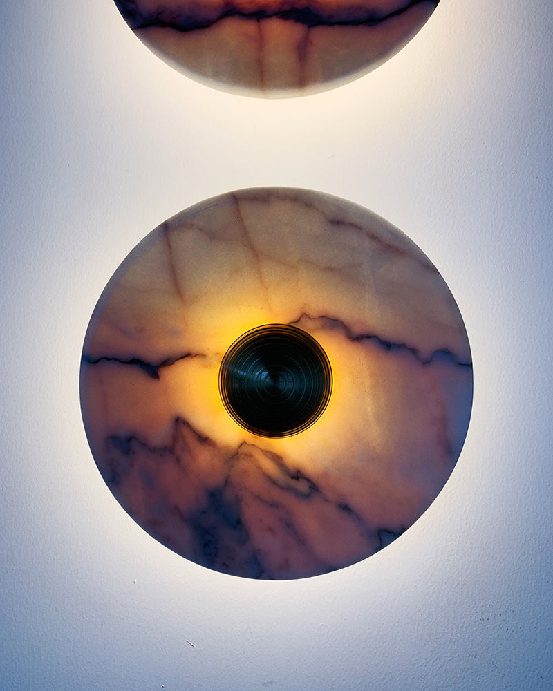 Aurora - Rosso Portugal Marble Wall Lamp