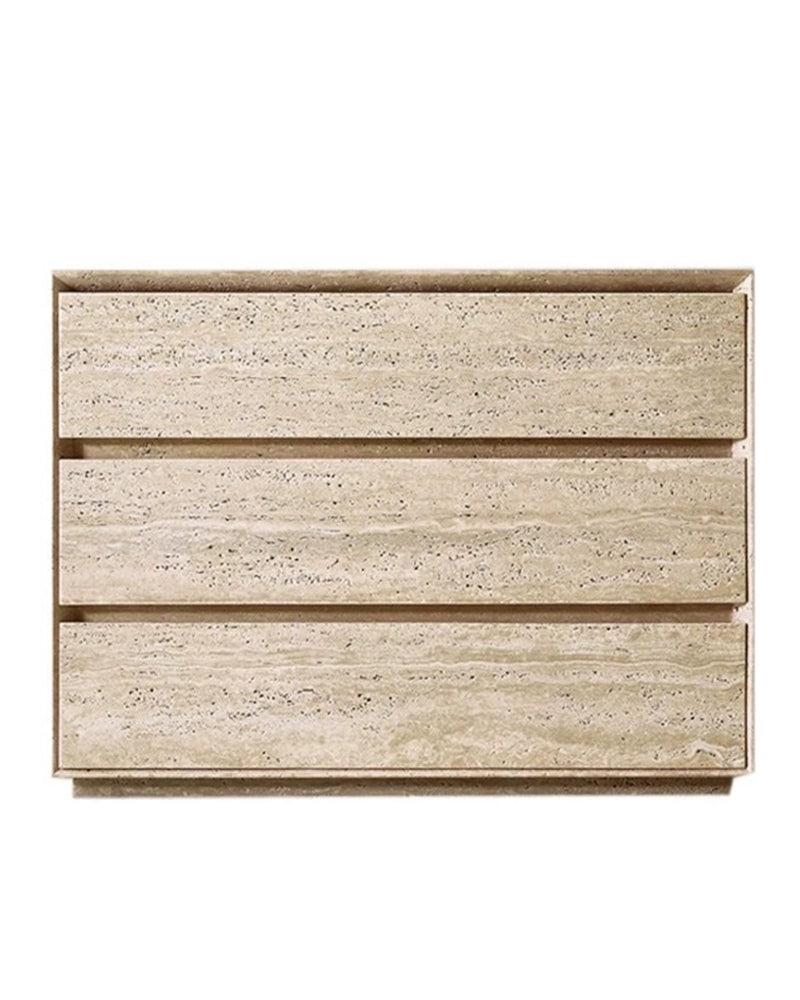 Beige Travertine Multi-layer Storage Cabinet