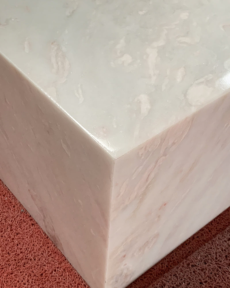Bianco Royal Marble Plinth Coffee Table