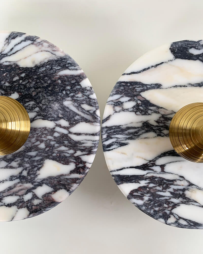 Aurora - Calacatta Viola Marble Wall Lamp