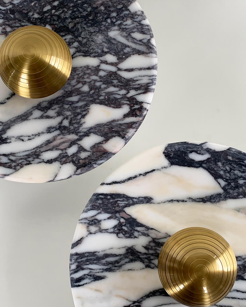 Aurora - Calacatta Viola Marble Wall Lamp
