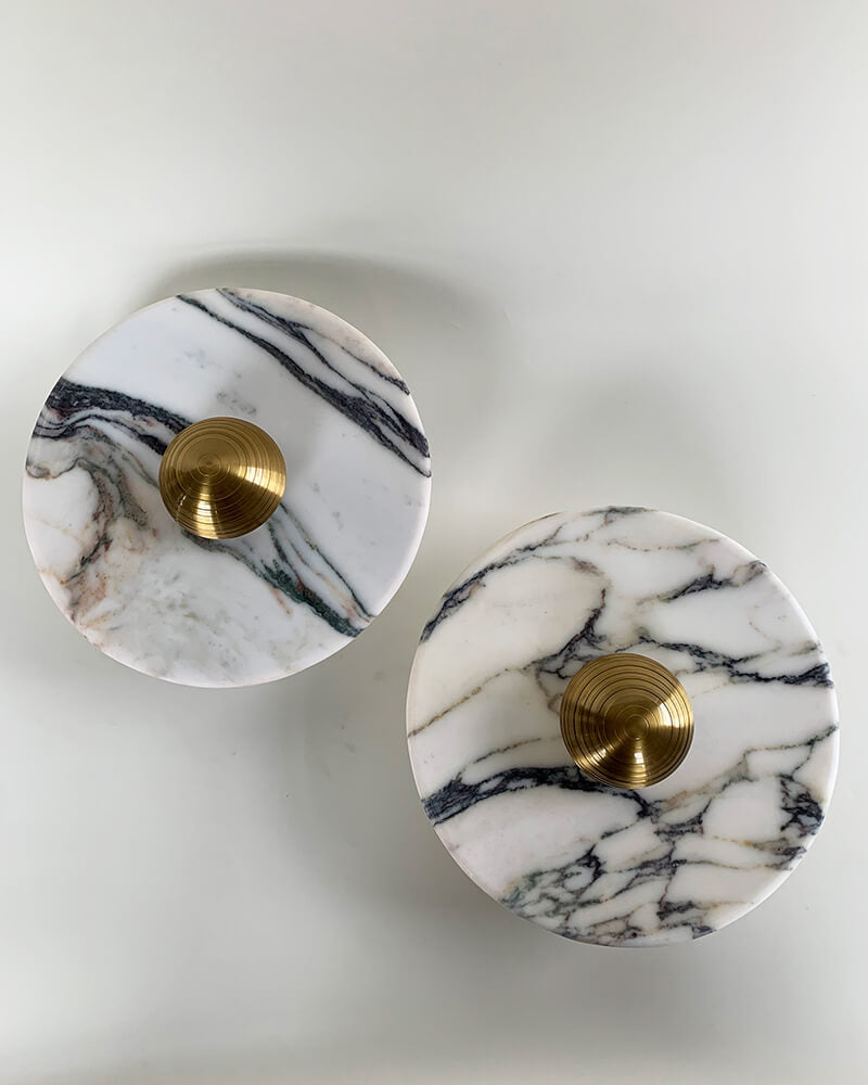 Aurora - Calacatta Viola Marble Wall Lamp