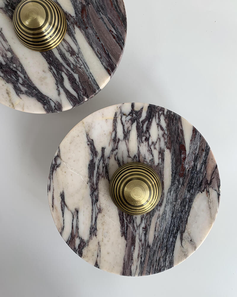 Aurora - Calacatta Viola Marble Wall Lamp