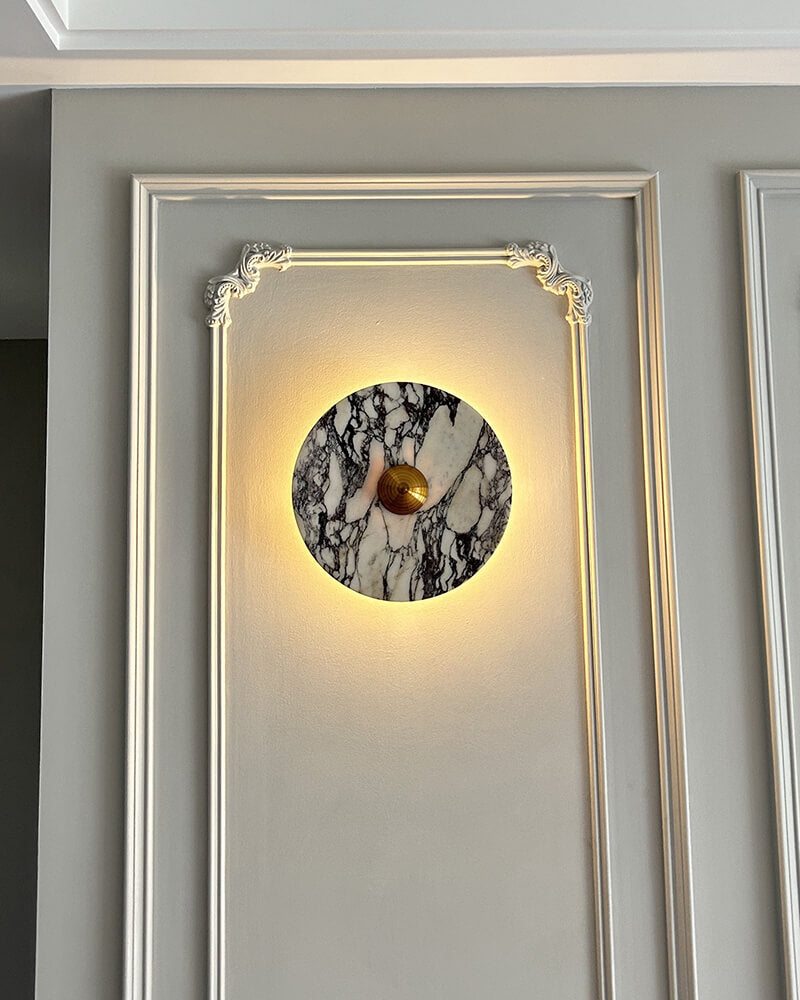 Aurora - Calacatta Viola Marble Wall Lamp