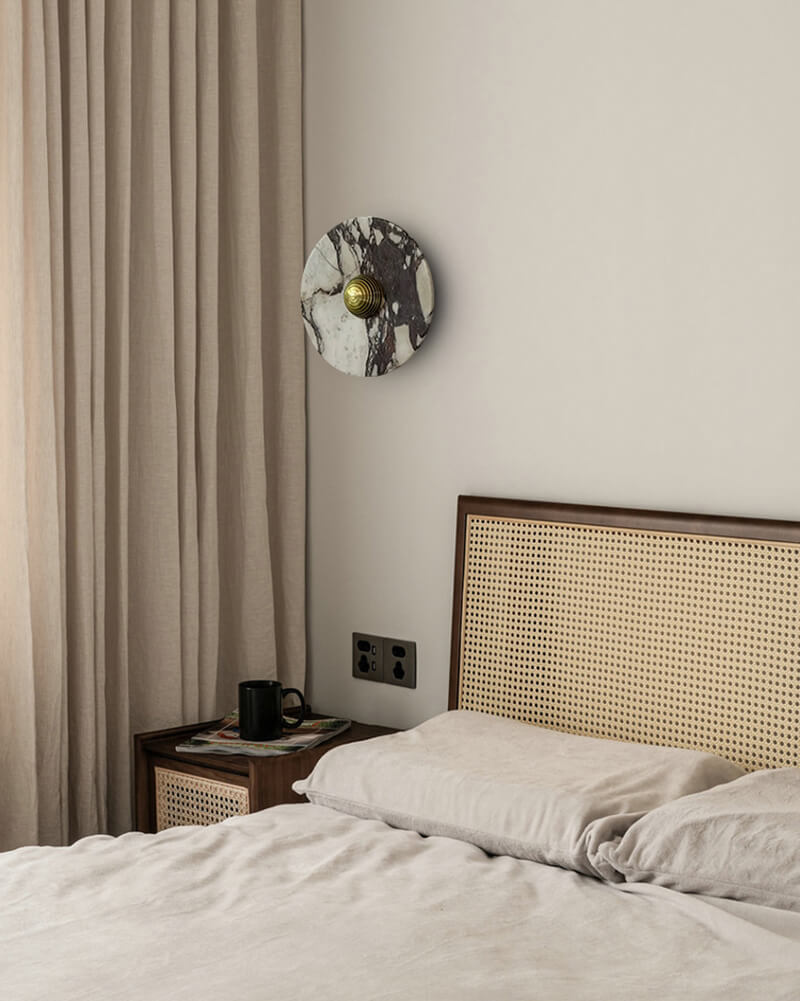 Aurora - Calacatta Viola Marble Wall Lamp