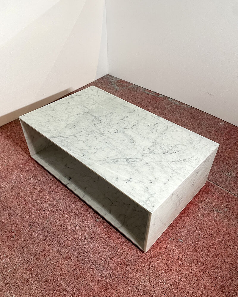 Carrara marble coffee table