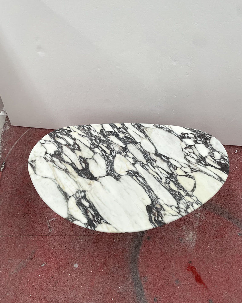 Calacatta Viola Marble Matte Organic Egg Coffee Table