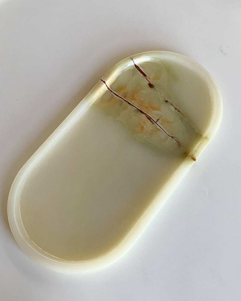 Natural Green Onyx Marble Tray