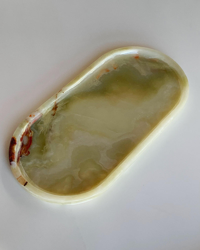Natural Green Onyx Marble Tray