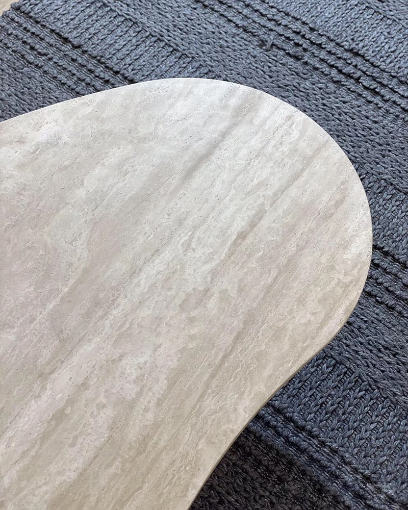 Mango Shaped Travertine Coffee Table