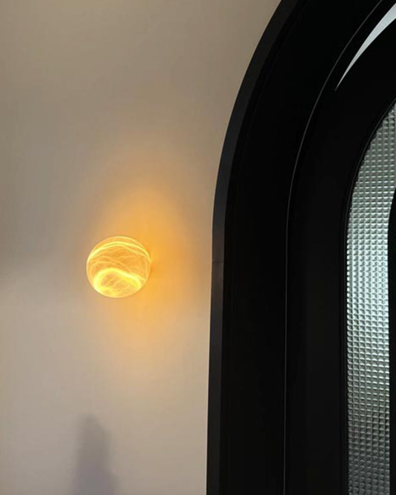 Moon Spanish Alabaster Sconce