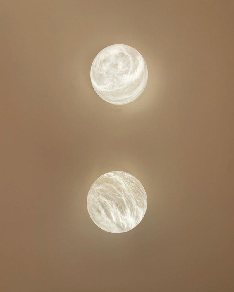 Moon Spanish Alabaster Sconce