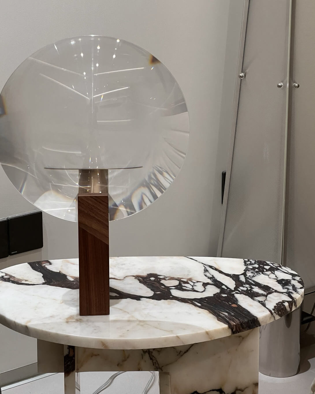 Natural Marble Calacatta Viola Organic Egg Side Table