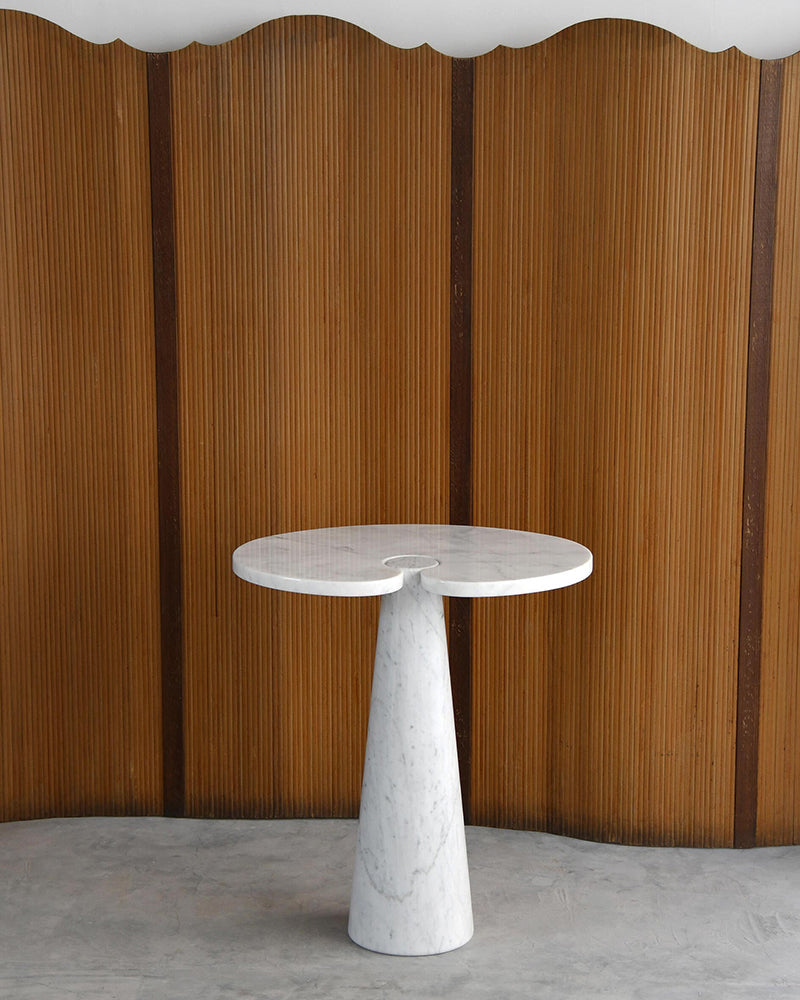Natural Marble Carrara Eros Side Table
