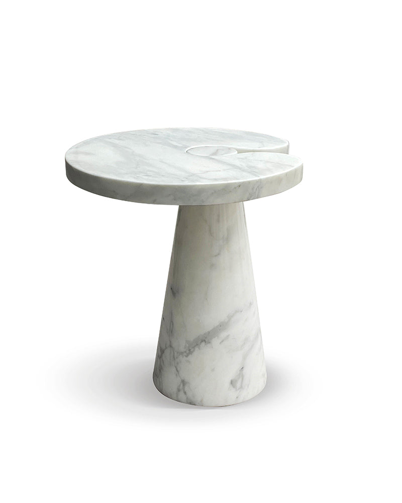 Natural Marble Carrara Eros Side Table