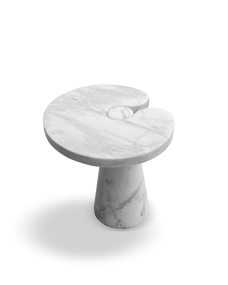 Natural Marble Carrara Eros Side Table