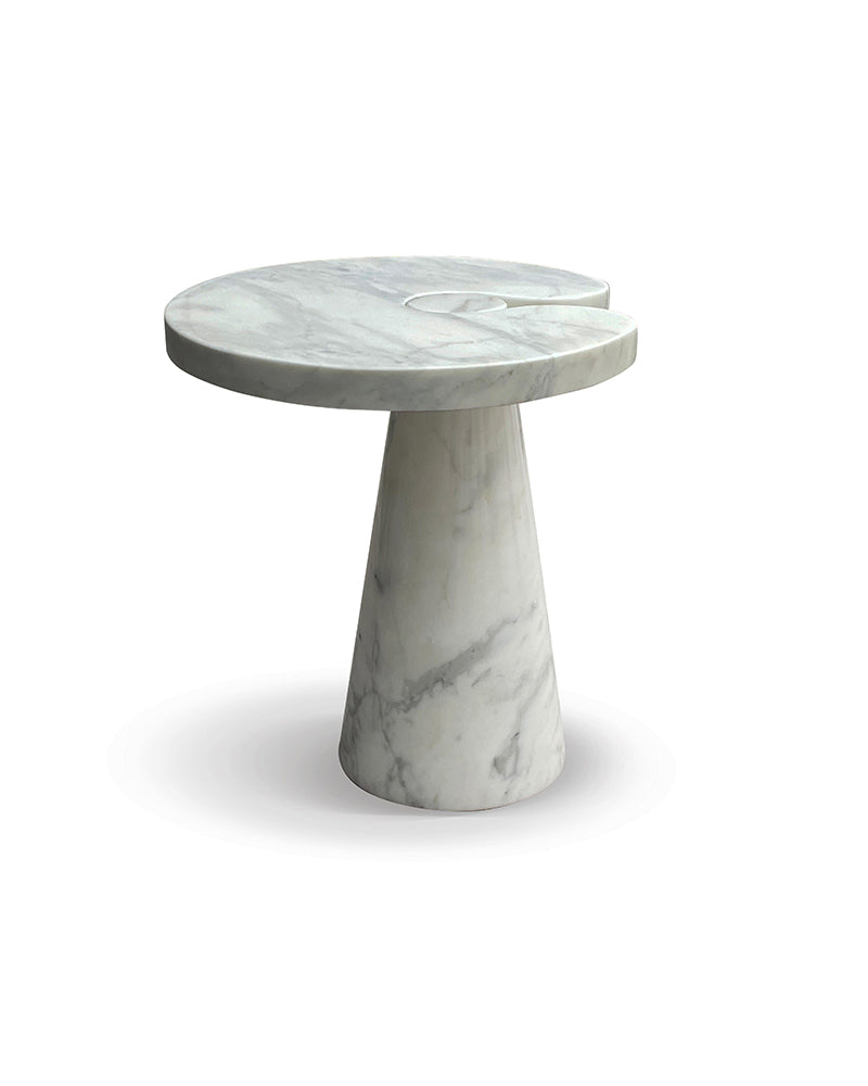 Natural Marble Carrara Eros Side Table
