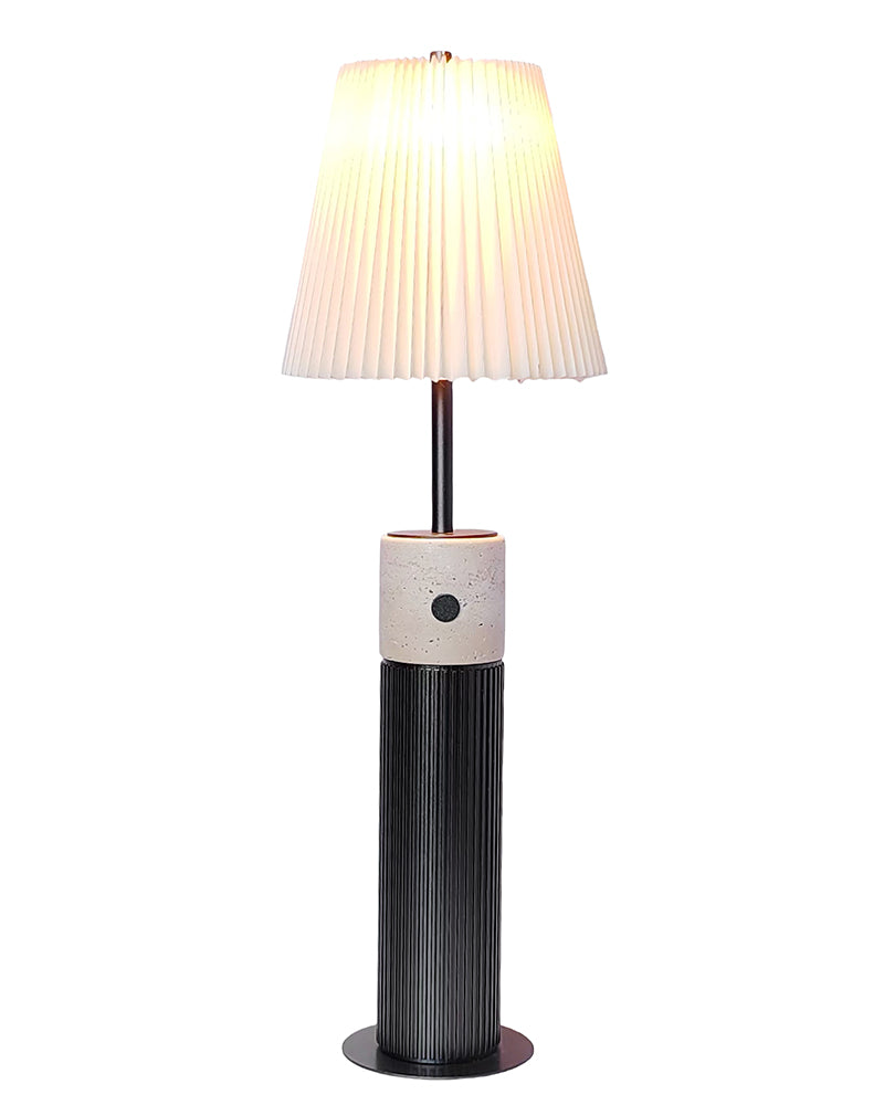 Natural Marble Petal Base Bedside Lamp