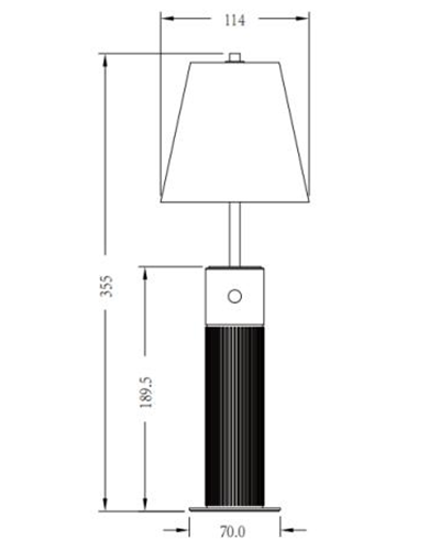 Natural Marble Petal Base Bedside Lamp