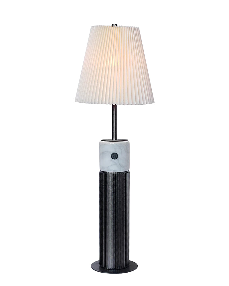 Natural Marble Petal Base Bedside Lamp