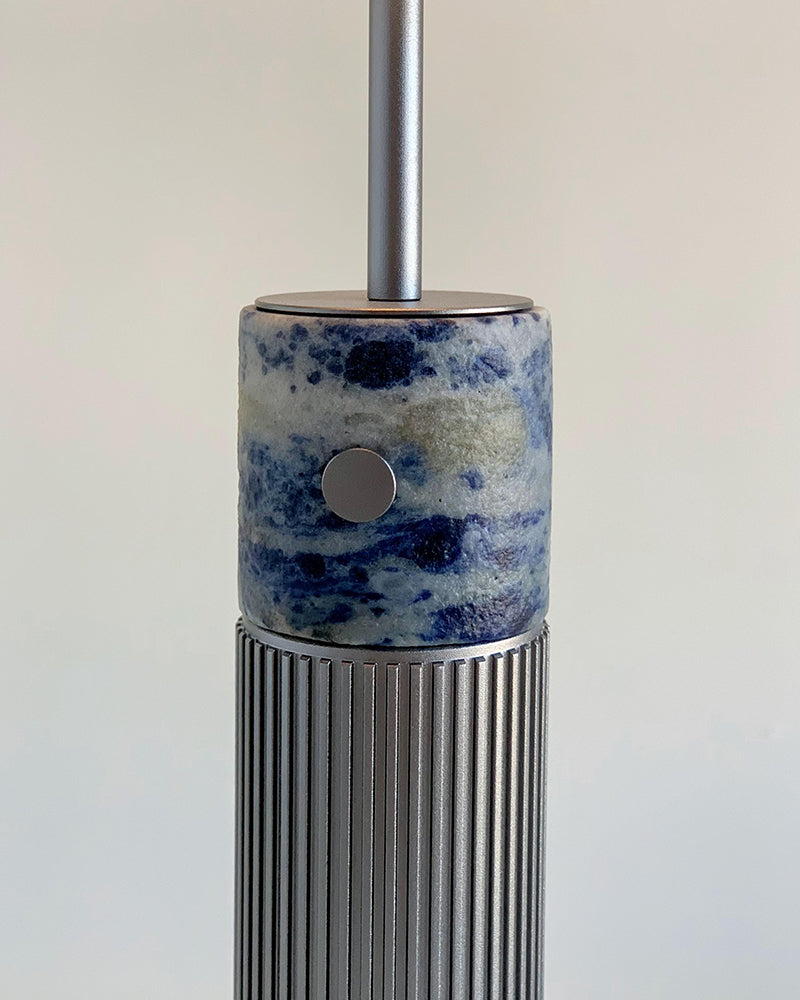 Natural Marble Petal Base Bedside Lamp