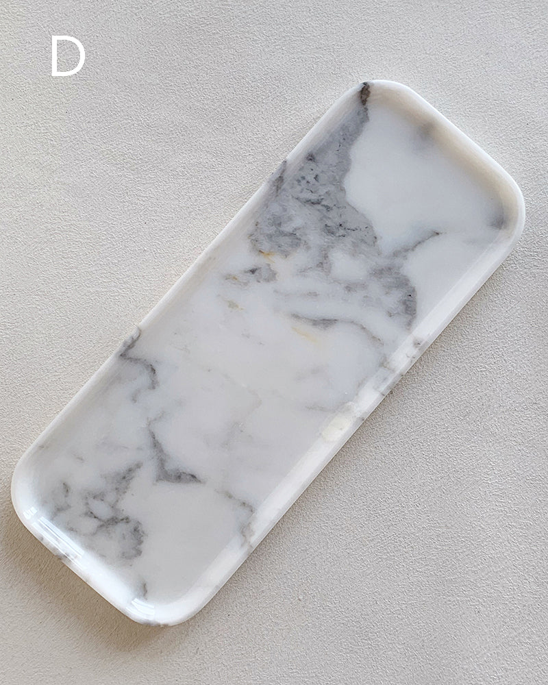 Natural Marble Polished Rectangle Tray
