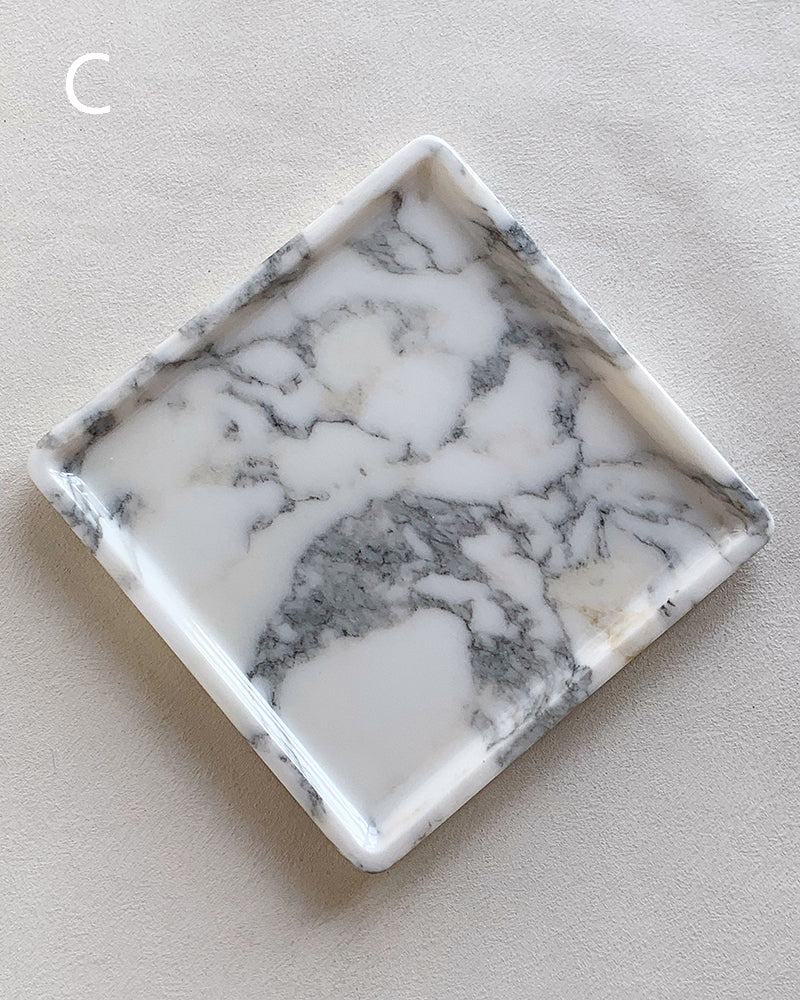 Natural Marble Polished Square Tray