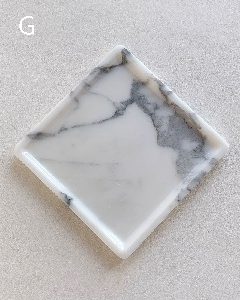Natural Marble Polished Square Tray