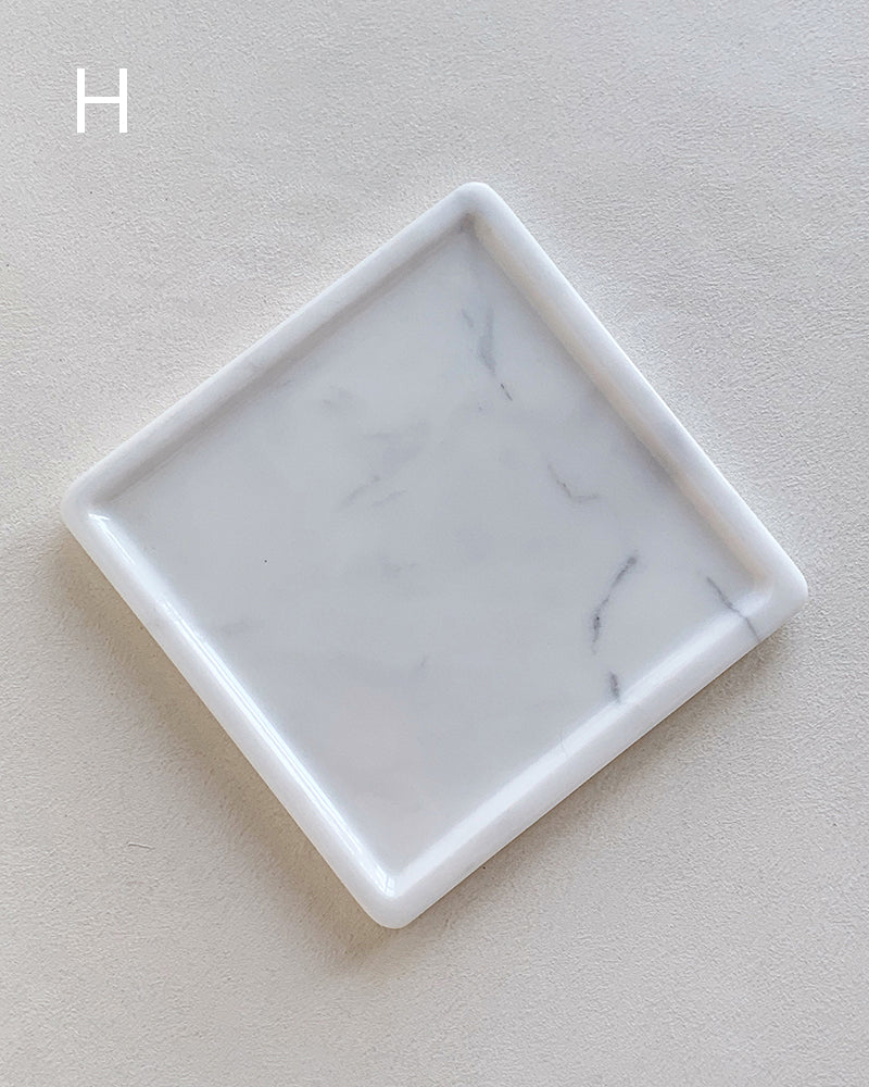 Natural Marble Polished Square Tray