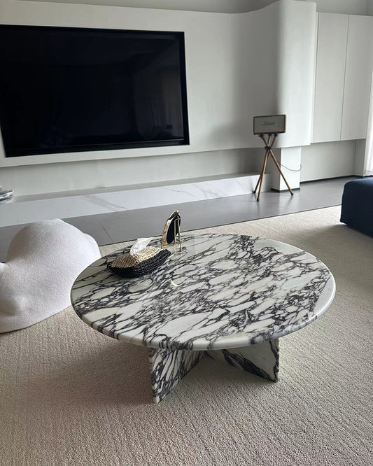 Natural Marble Round Coffee Table
