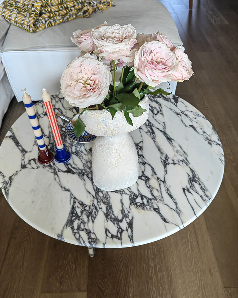 Natural Marble Round Coffee Table