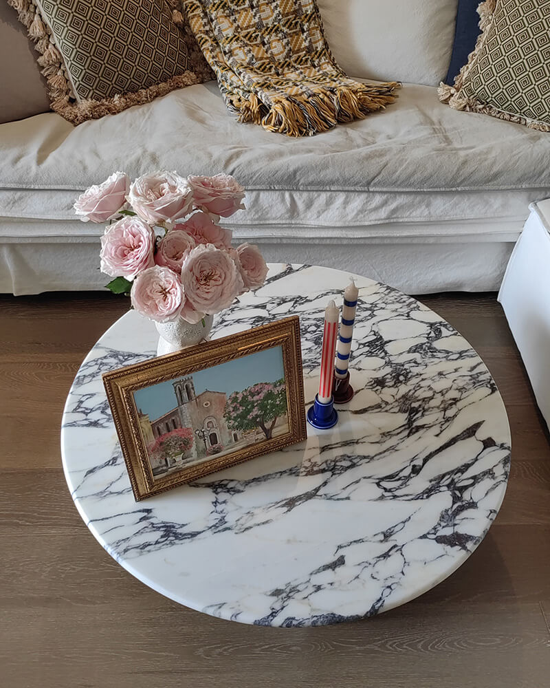 Natural Marble Round Coffee Table