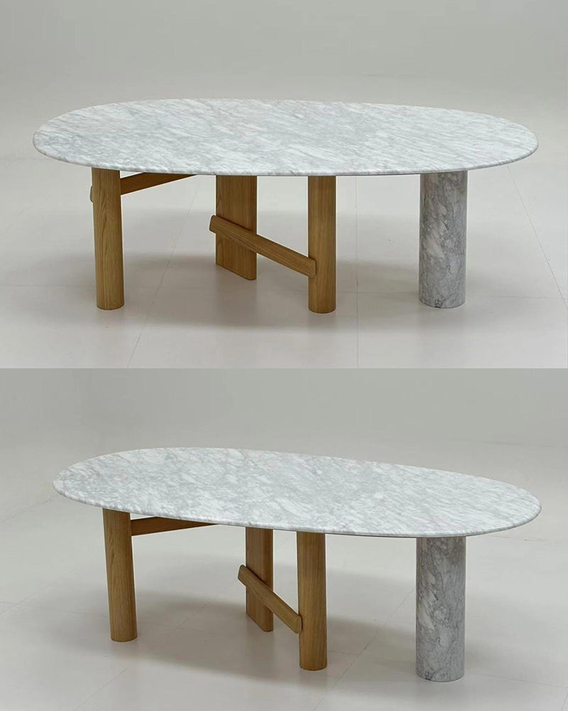 Natural Marble Sengu Dining Table
