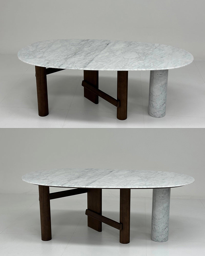 Natural Marble Sengu Dining Table