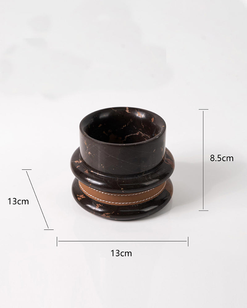 Natural Marble Spiral Candle Holder