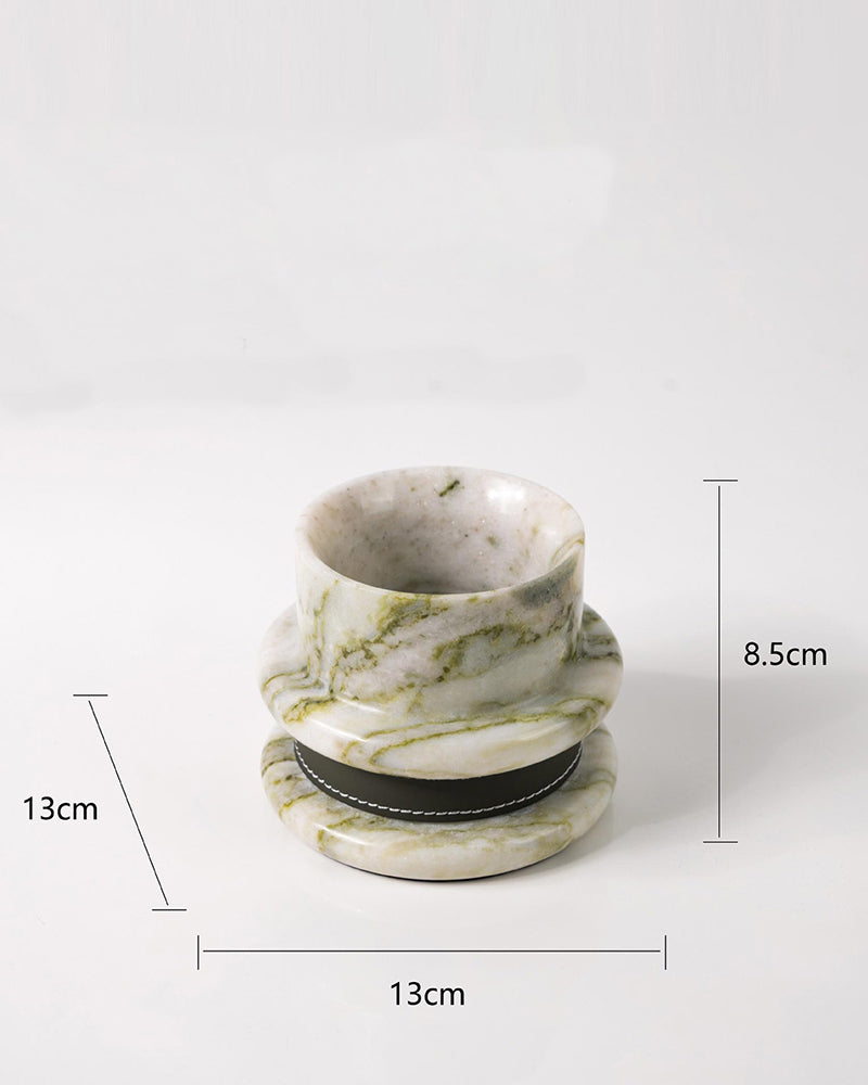 Natural Marble Spiral Candle Holder