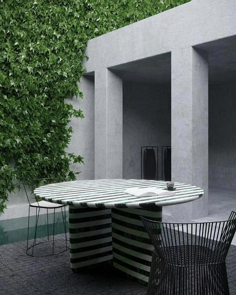 Natural Marble Striped Coffee Table