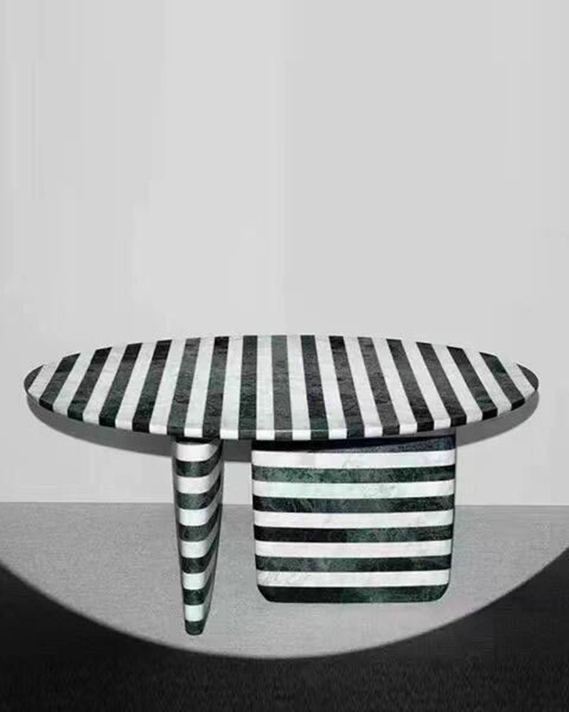 Natural Marble Striped Coffee Table