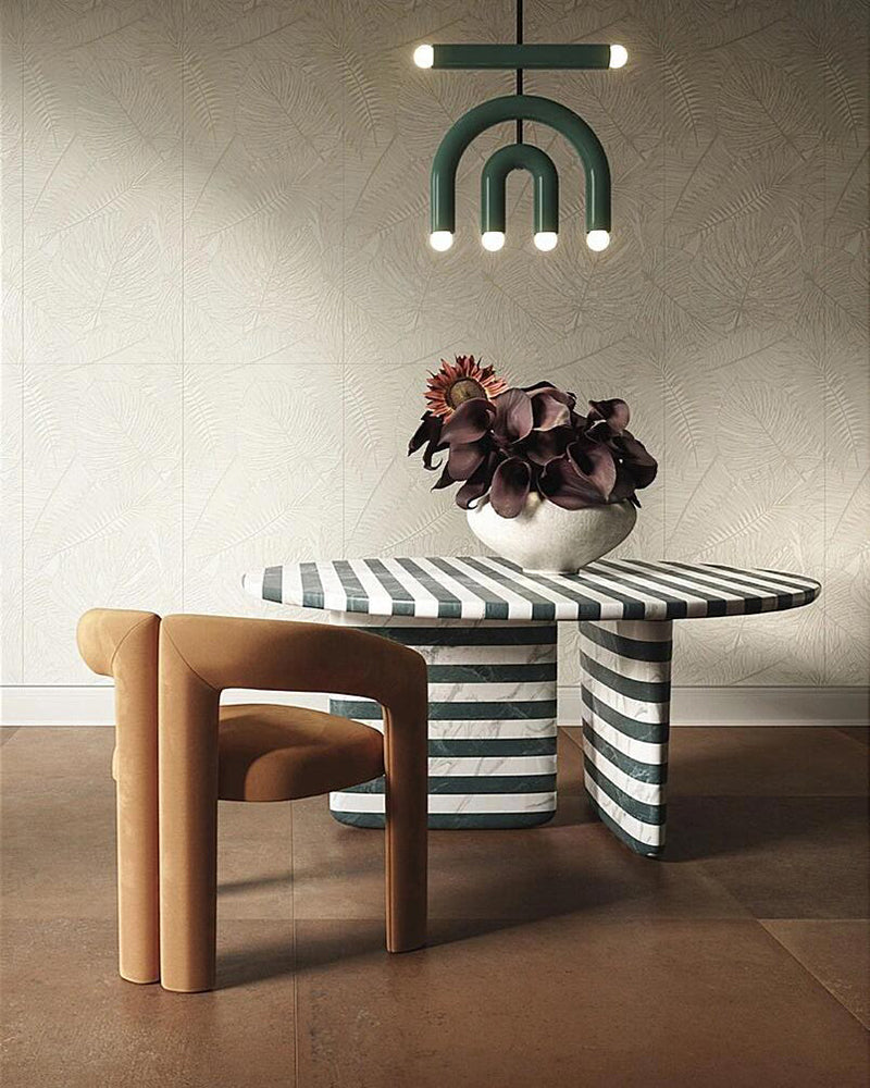 Natural Marble Striped Coffee Table