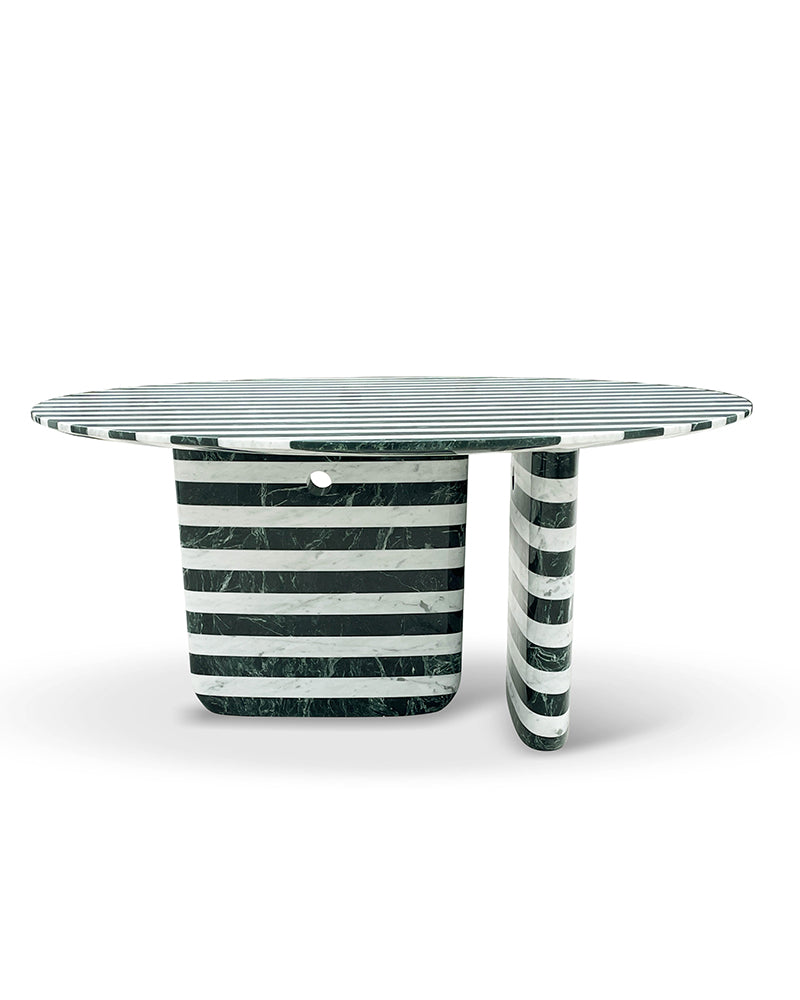 Natural Marble Striped Coffee Table