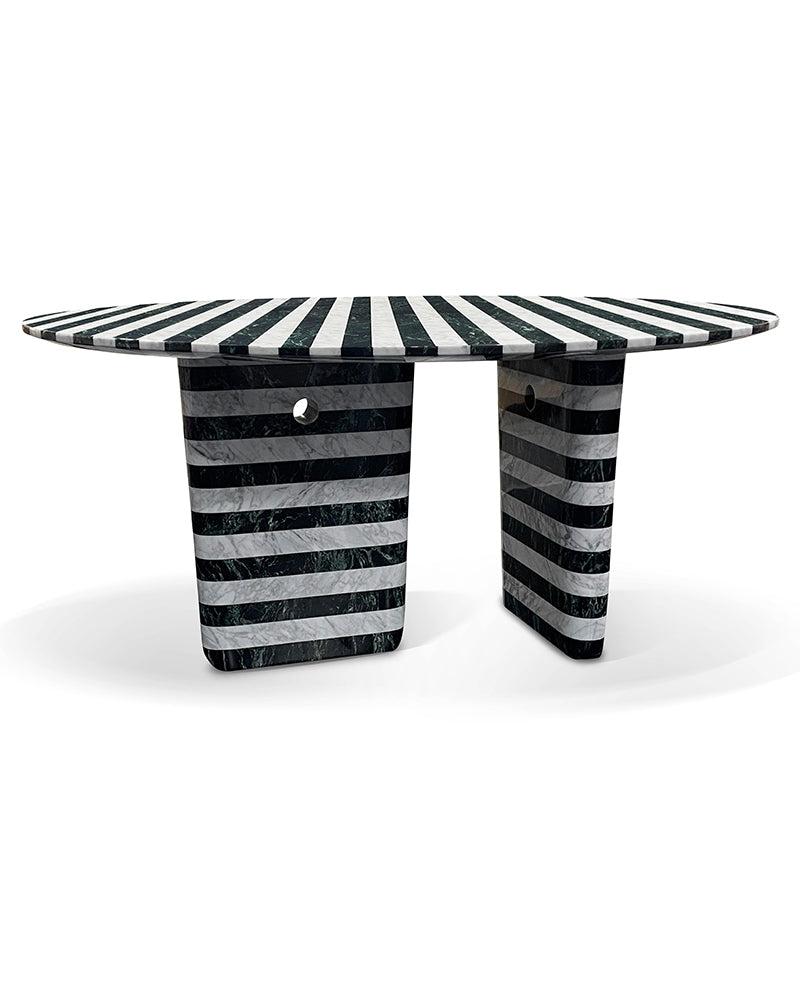 Natural Marble Striped Coffee Table