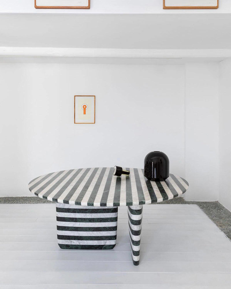 Natural Marble Striped Coffee Table