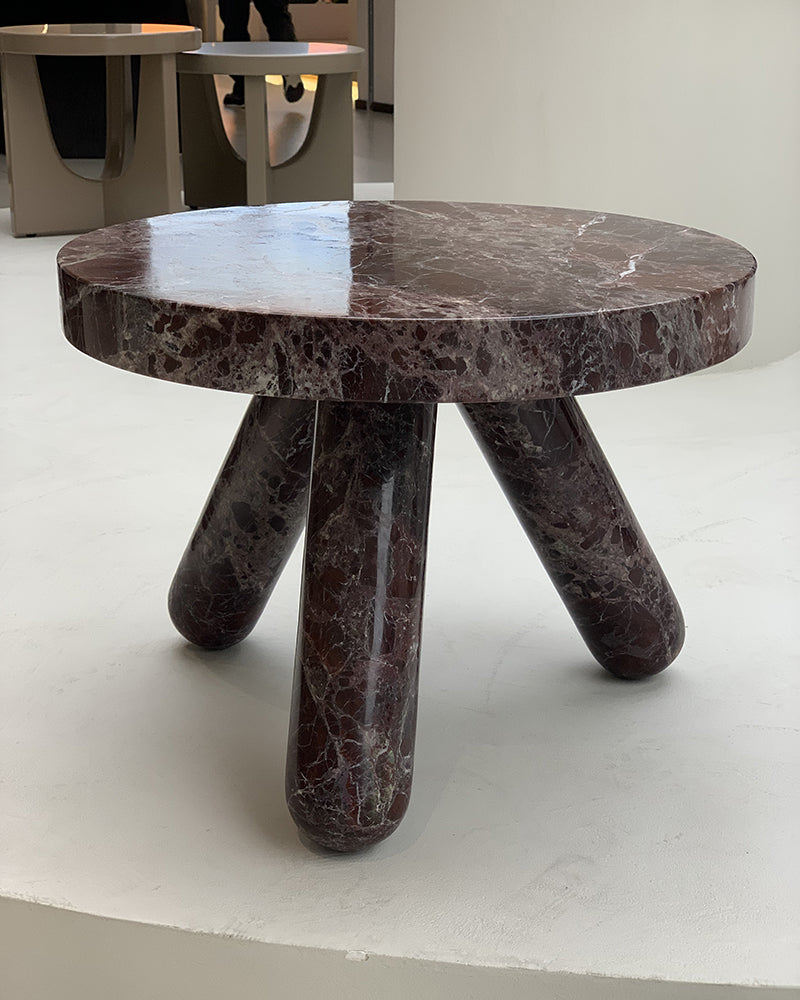 Natural Rosso Levantine Claw Side Table