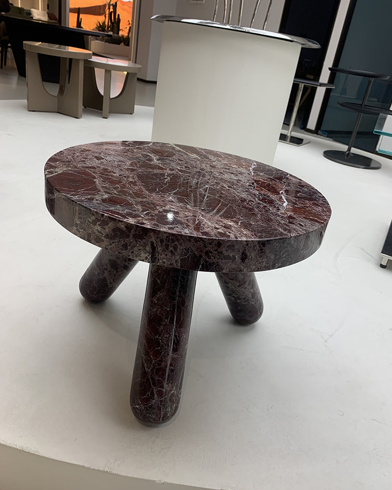 Natural Rosso Levantine Claw Side Table